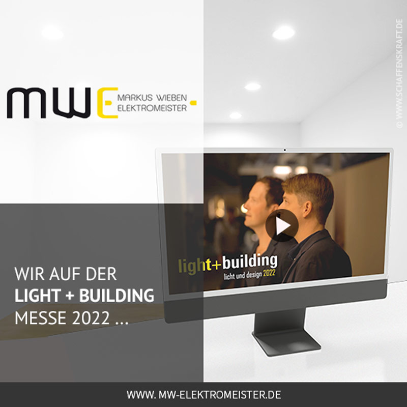 Wir auf der"Light + Building" Messe 2022 in Frankfurt ...